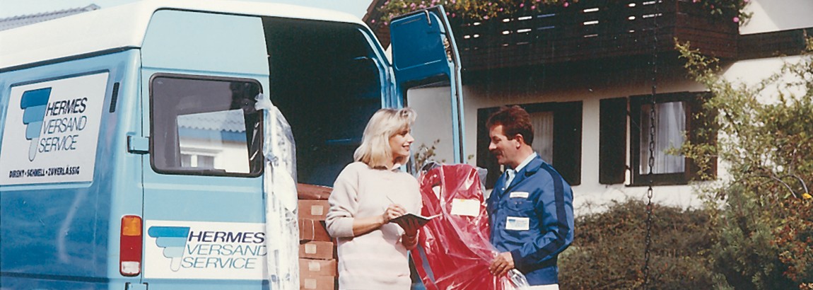 Hermes Paketzustellung in den 80er Jahren
